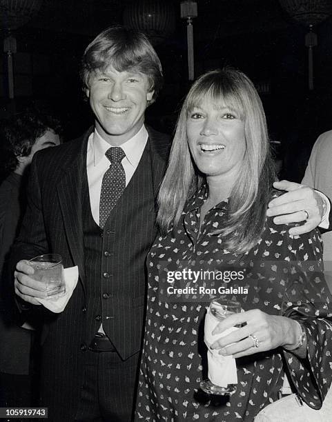 Larry Wilcox and Hannie Strasser during Erik Estrada's Surprise Birthday Party - March 7, 1981 at Madame Wu's Restaurant in Beverly Hills,...