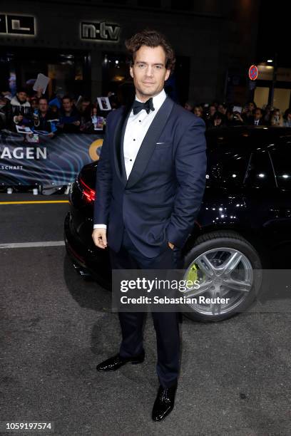 Henry Cavill arrives for the 20th GQ Men of the Year Award at Komische Oper on November 8, 2018 in Berlin, Germany.