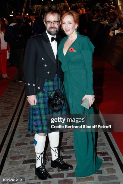 Scriptwriter and Producer of the movie J.K. Rowling and her husband Neil Michael Murray attend the "Fantastic Beasts: The Crimes of Grindelwald"...