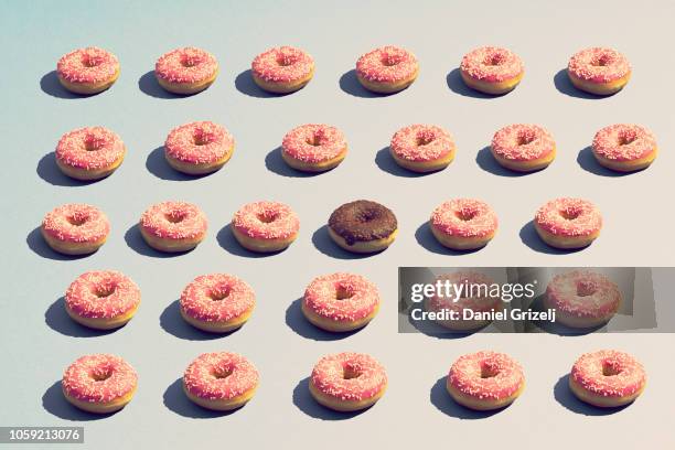 on of a kind - donut stock pictures, royalty-free photos & images