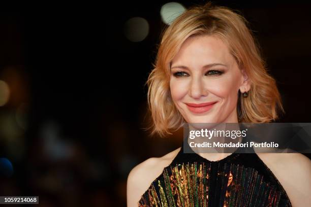 Rome Film Fest 2018, thirteenth edition. Cate Blanchett during the The House With a Clock in Its Walls film premiere at the Auditorium Parco della...