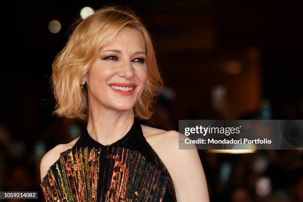 Rome Film Fest 2018, thirteenth edition. Cate Blanchett during the The House With a Clock in Its Walls film premiere at the Auditorium Parco della...