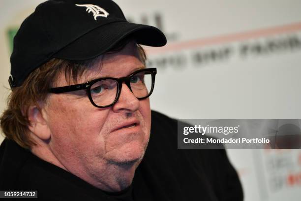 Rome Film Festival 2018, thirteenth edition. Director Michael Moore participates in a photocall during the Rome Film Festival at the Auditorium Parco...