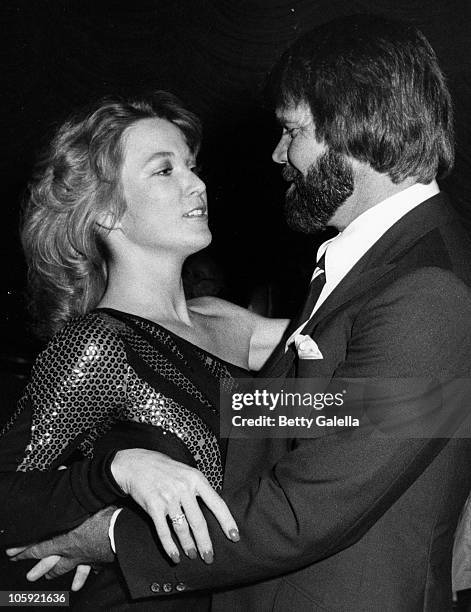 Tanya Tucker and Glen Campbell during Johnny Mathis 25th Anniversary Party, 1981 at Beverly Hilton Hotel in New York, New York, United States.