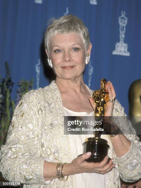 Judi Dench during 71st Annual Academy Awards - Press Room at Dorothy Chandler Pavillion in Los Angeles, California, United States.