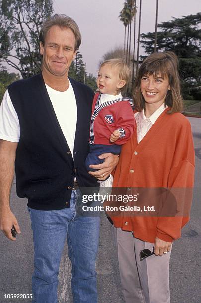 Corbin Bernsen, Oliver Bernsen and Amanda Pays during MacLaren Children's Center 9th Annual Bash at Henry Winkler's House in Toluca Lake, California,...