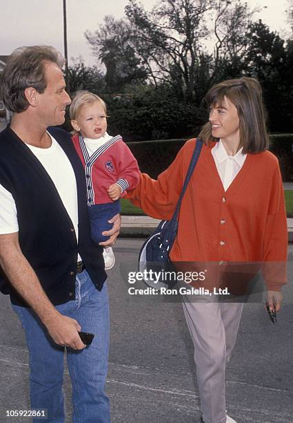 Corbin Bernsen, Oliver Bernsen and Amanda Pays during MacLaren Children's Center 9th Annual Bash at Henry Winkler's House in Toluca Lake, California,...