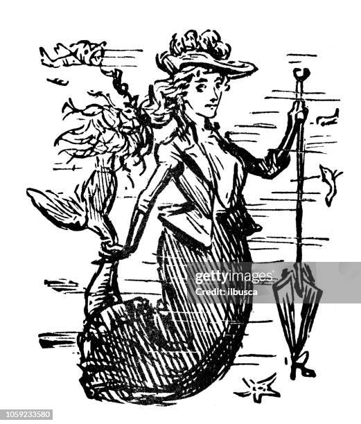 british london satire caricatures comics cartoon illustrations: siren - siren stock illustrations