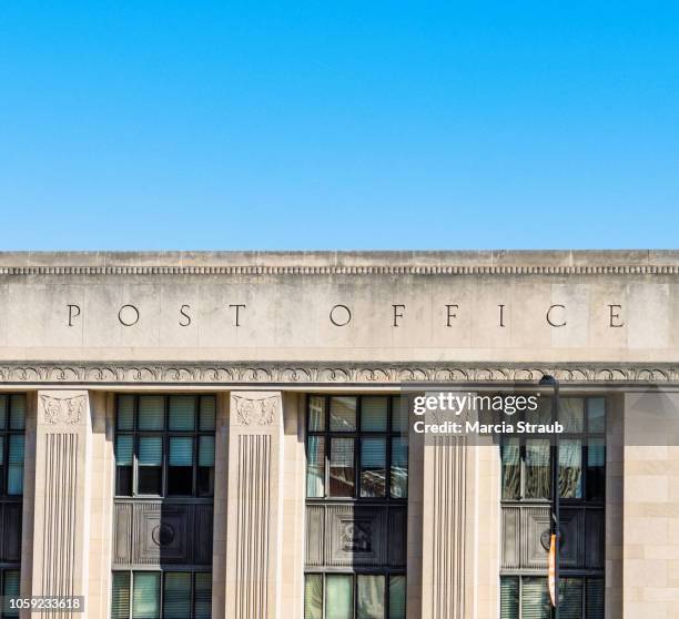 classic  post office facade - post office stock pictures, royalty-free photos & images