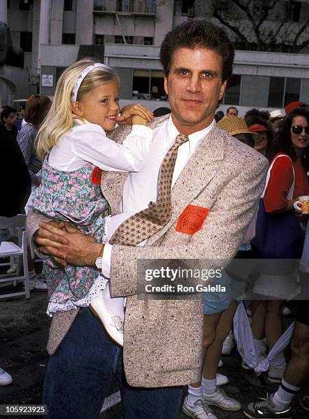 Ted Danson and Alexis Danson during "Earthwalk Benefit" - April 22, 1990 at 20th Century Fox Studios in Los Angeles, California, United States.