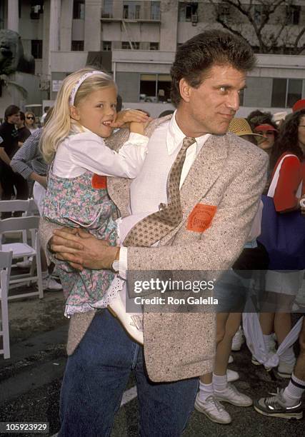 Ted Danson and Alexis Danson during "Earthwalk Benefit" - April 22, 1990 at 20th Century Fox Studios in Los Angeles, California, United States.