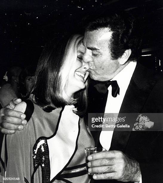 Marylou Connors and Mike Connors during Frank Sinatra's Gala "His Friends and His Food" - February 15, 1980 at Canyon Hotel in Palm Springs,...