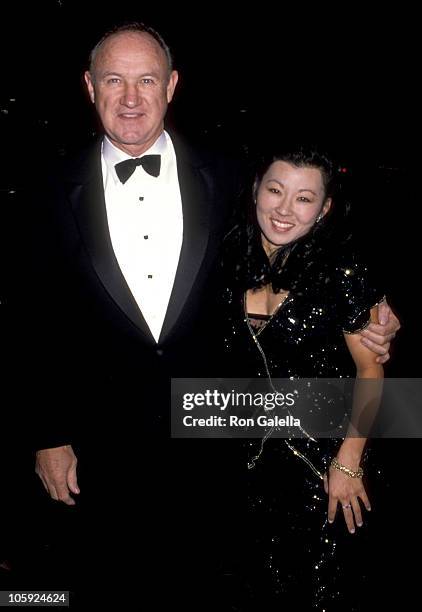 Gene Hackman and Betsy Arakawa during The 46th Annual Golden Globe Awards - Arrivals at The Beverly Hilton Hotel in Beverly Hills, California, United...