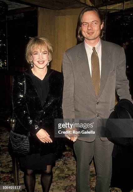 Stockard Channing and Daniel Gillham during Party For "Six Degrees of Separation" at Tavern on the Green in New York City, New York, United States.