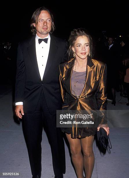 Stockard Channing and Daniel Gillham during 1994 Vanity Fair Oscar Party - Arrivals at Morton's Restaurant in West Hollywood, California, United...