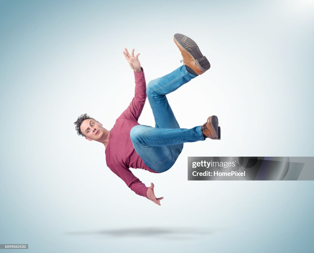 Random Photo Falling Situation The Man Is Falling Concept Of An Accident High-Res Stock ...