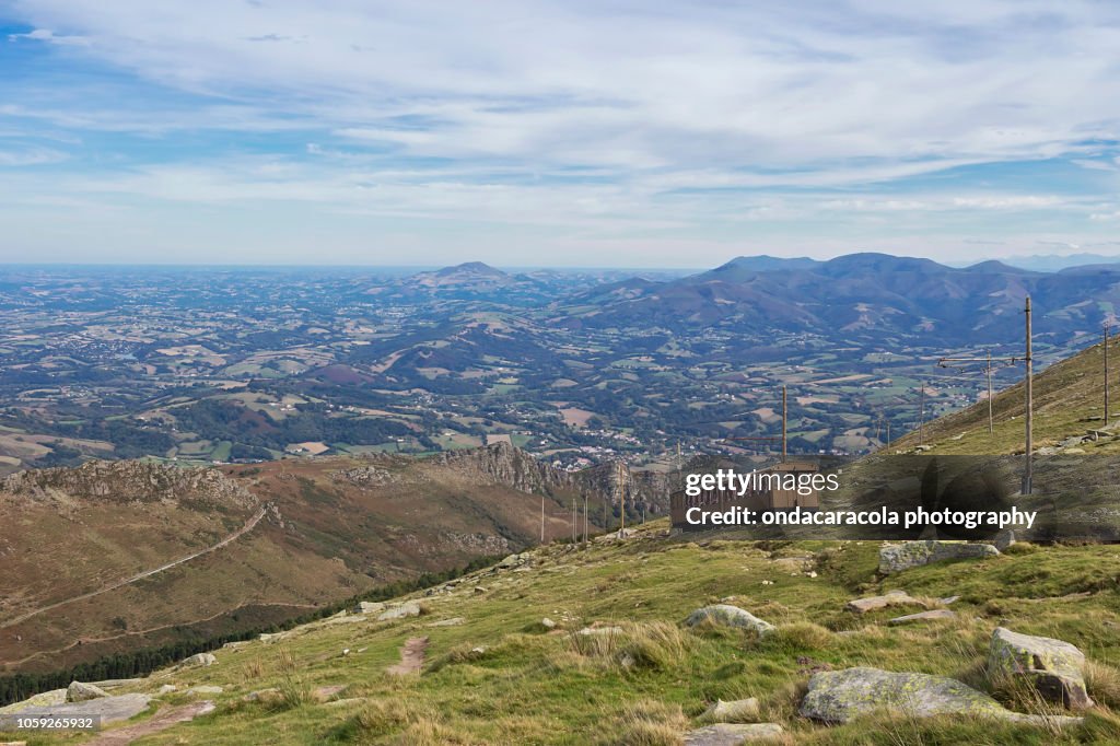 La Rhune mountain sorroundings near Sare in Basque region, France