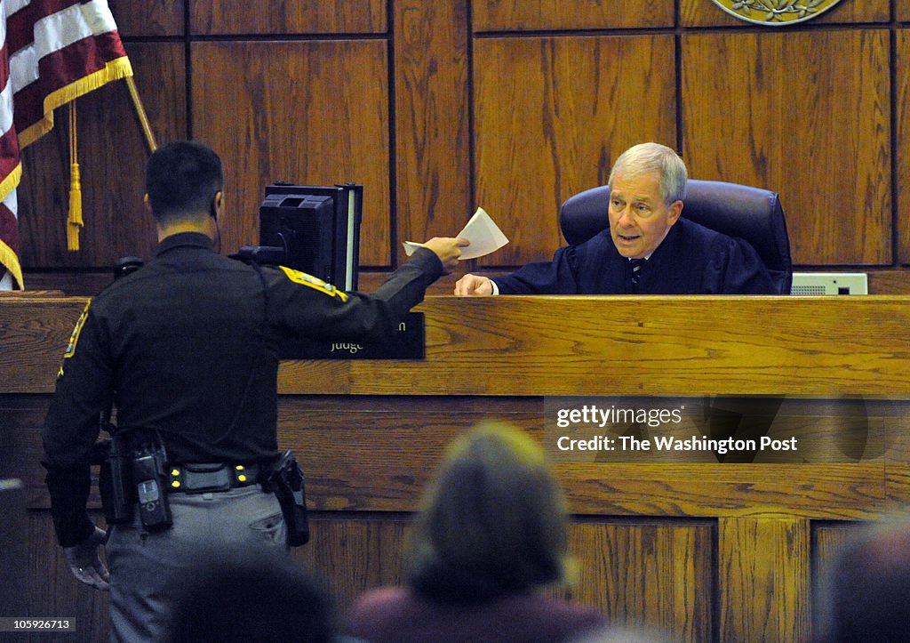 Kevin Ricks MANASSAS, VA - JULY 29, Judge William D. Hamblen recieves documents ...