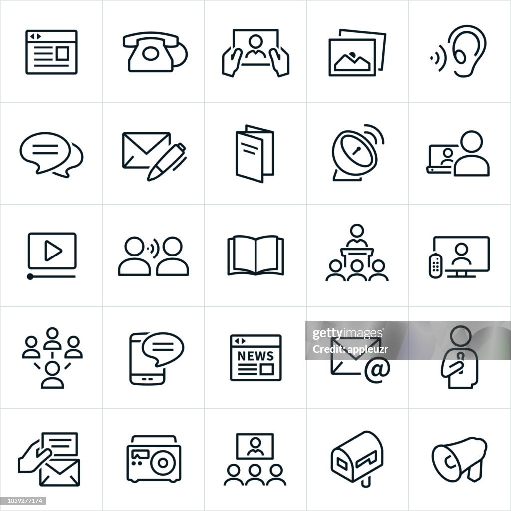 Communication Methods Icons