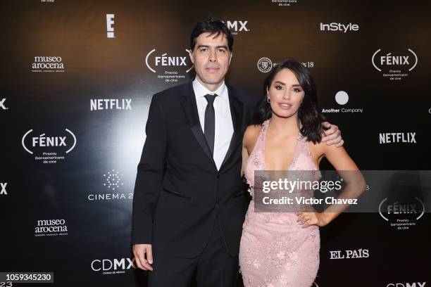 Premios Fenix director Ricardo Giraldo and Lali Esposito attend the Iberoamerican Fenix Film Awards 2018 at Teatro de la Ciudad Esperanza Iris on...