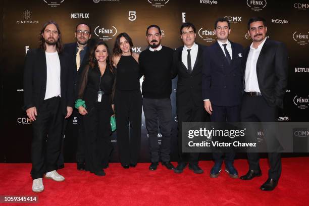Premios Fenix President Rodrigo Penafiel, Premios Fenix director Ricardo Giraldo and guests attend the Iberoamerican Fenix Film Awards 2018 at Teatro...