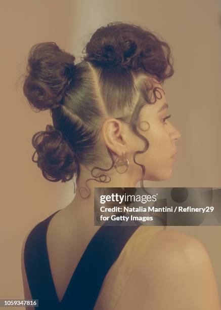 Portait of a Young Confident Latin American Woman From Behind