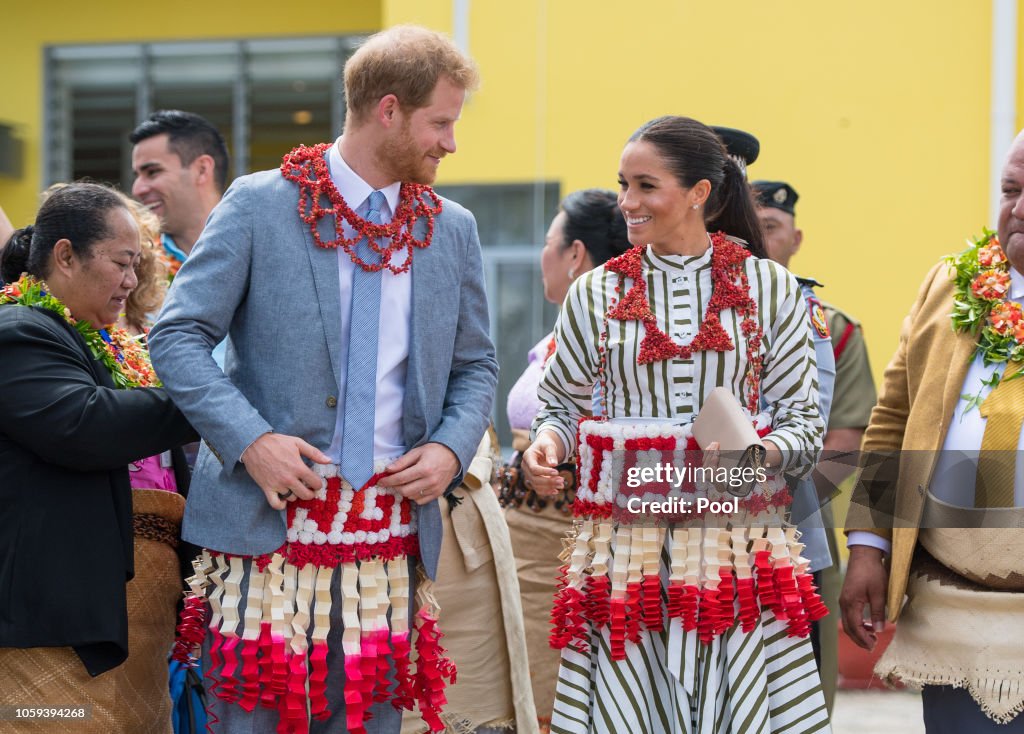 The Duke And Duchess Of Sussex Visit Tonga