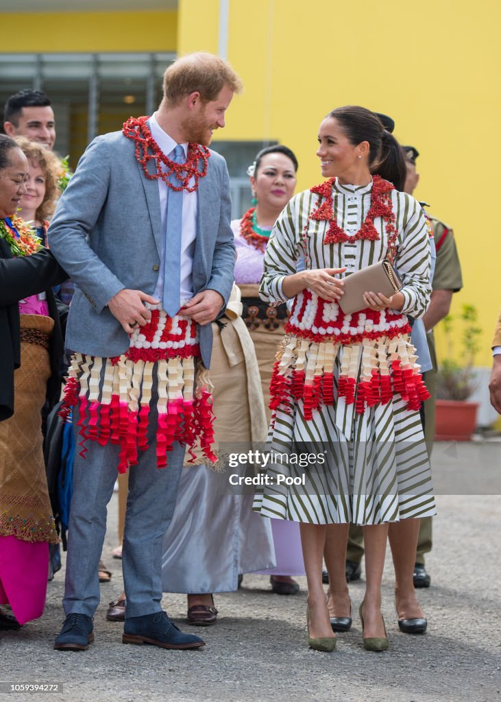 The Duke And Duchess Of Sussex Visit Tonga