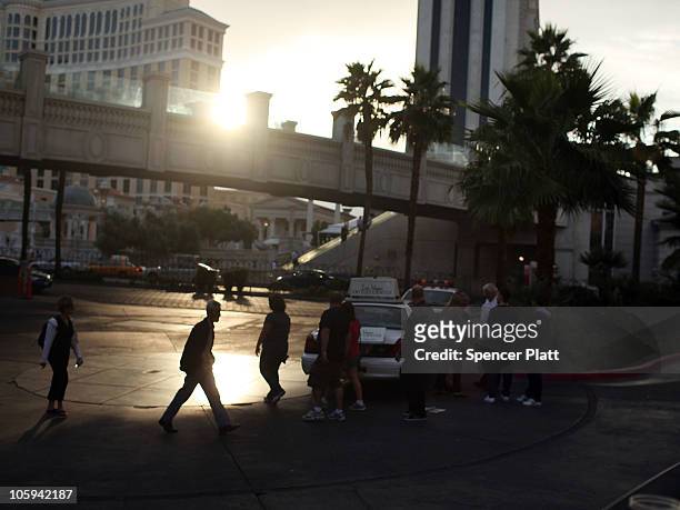 People walk down Las Vegas Boulevard on October 21, 2010 in Las Vegas, Nevada. Nevada once had among the lowest unemployment rates in the United...