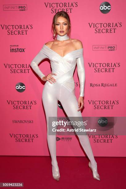 Gigi Hadid attends the 2018 Victoria's Secret Fashion Show After Party on November 8, 2018 in New York City.