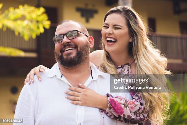 happy couple - fat couple stock pictures, royalty-free photos & images
