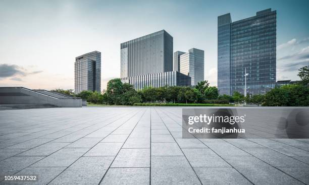 modern architecture background,suzhou - empty city foto e immagini stock