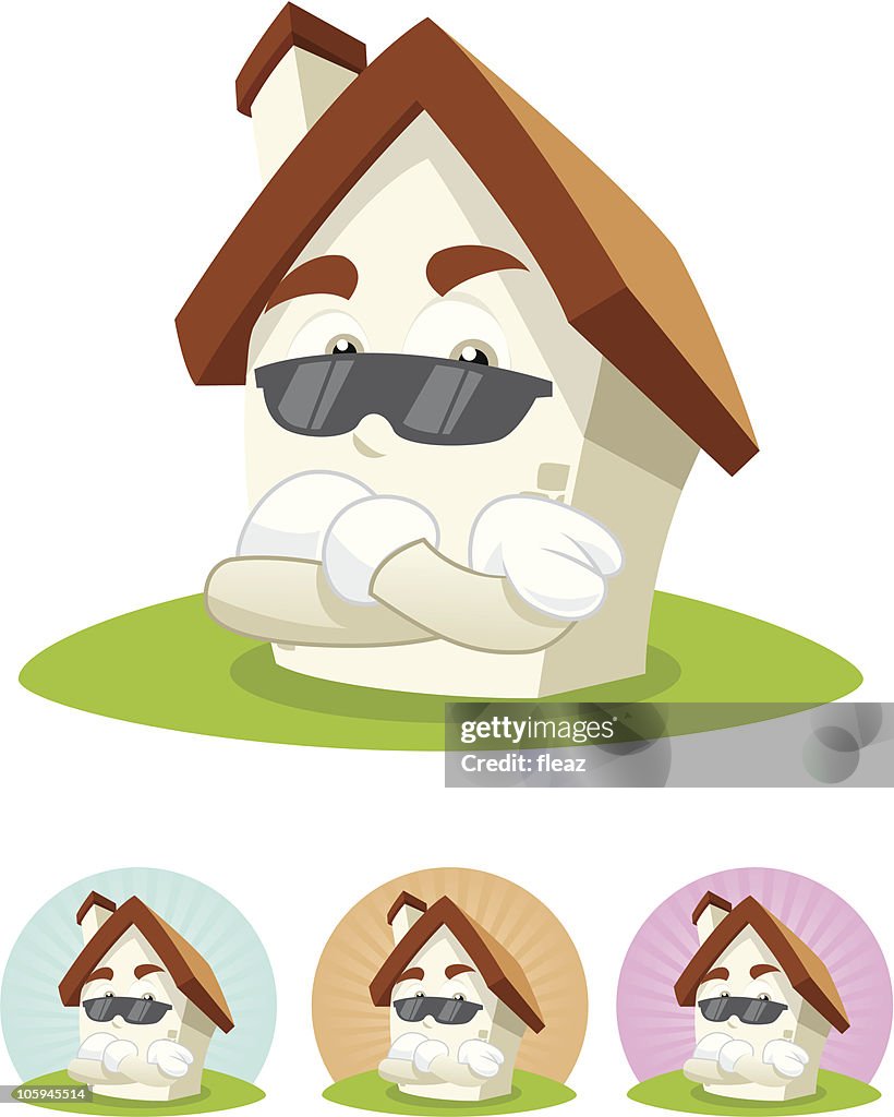 House Cartoon Mascot The Bodyguard High-Res Vector Graphic - Getty Images