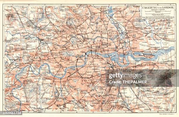 london city map 1895 - woolwich stock illustrations
