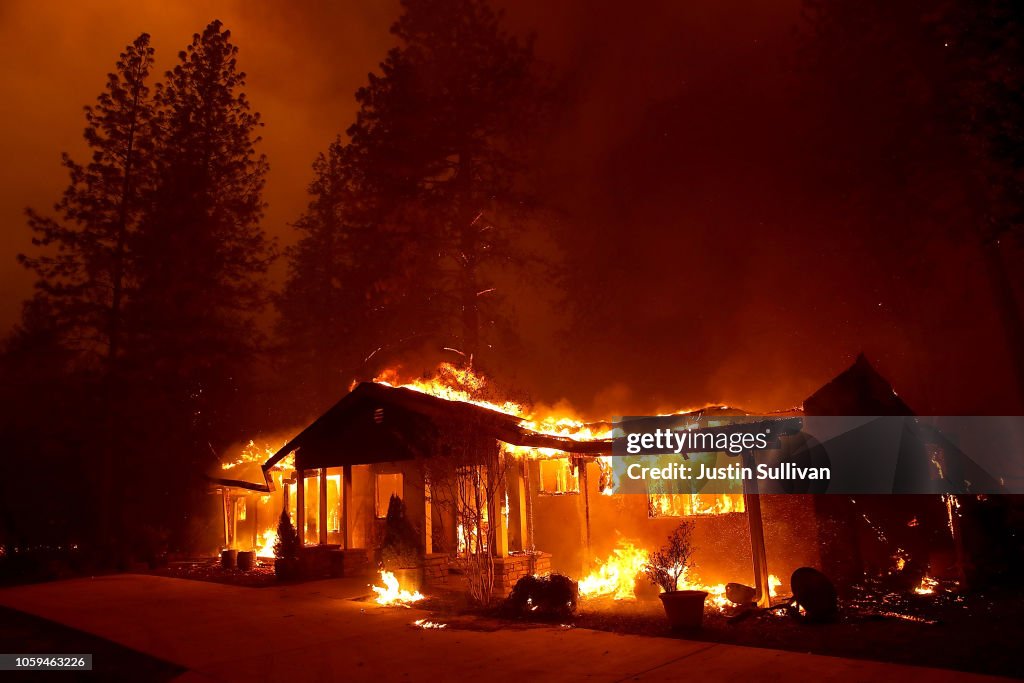 Rapidly-Spreading Wildfire In California's Butte County Prompts Evacuations