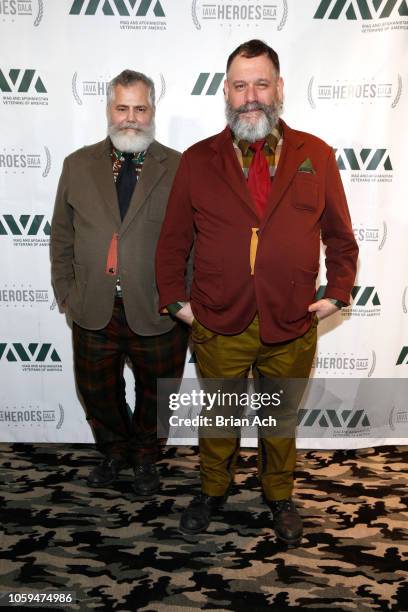 Jeffrey Costello and Robert Tagliapietra attend IAVA 12th Annual Heroes Gala at the Classic Car Club Manhattan on November 8, 2018 in New York City.