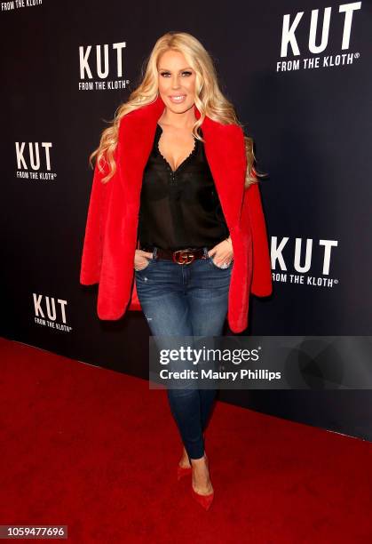 Gretchen Rossi arrives at Kut From The Kloth Launch Party for Premium Heritage Denim at Sofitel Los Angeles At Beverly Hills on November 8, 2018 in...