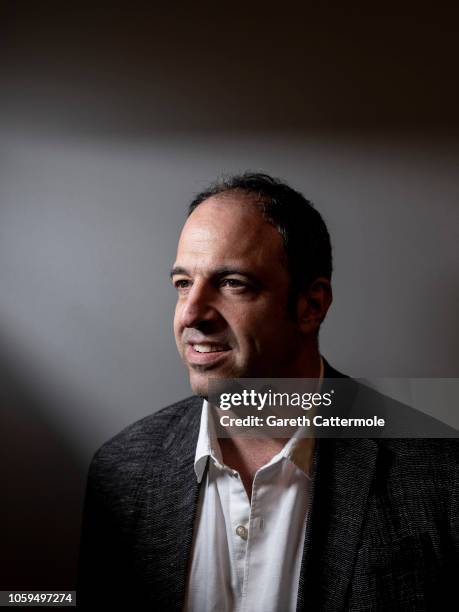 Documentary film producer Simon Chinn is photographed during BFI London Film Festival on October 20, 2018 in London, England.