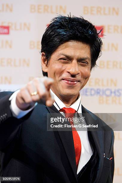 Actor Shah Rukh Khan attends a photo call for the film DON 2 at Friedrichstadtpalast on October 22, 2010 in Berlin, Germany. The film will be shot in...