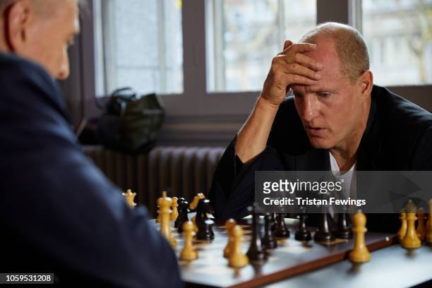Woody Harrelson attends the First Move Ceremony of the FIDE World Chess Championship Match 2018 on November 9, 2018 in London, England.