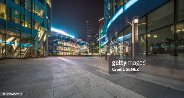 shanghai north bund riverside greenland plaza - square composition stock pictures, royalty-free photos & images