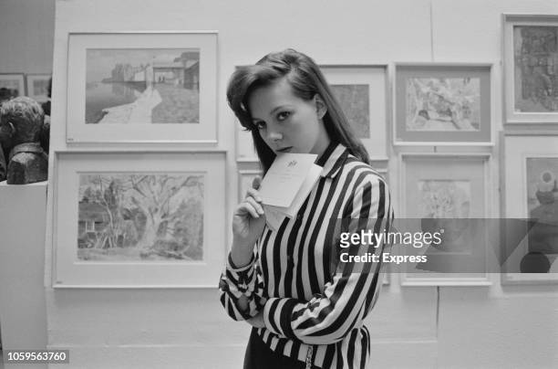 English actress Francesca Annis pictured attending an exhibition at the Royal Academy of Arts in London on 4th May 1963. Francesca Annis recently...