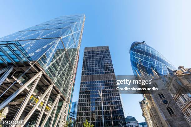 modern city skyscrapers and london financial district - leadenhall building stock pictures, royalty-free photos & images