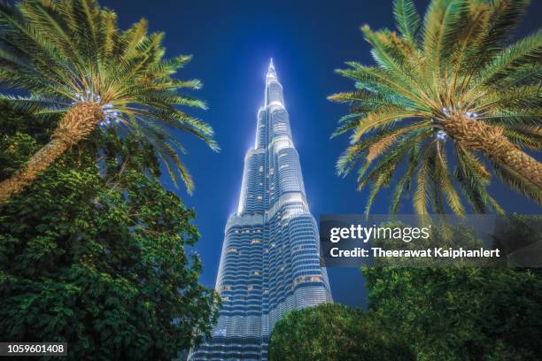 dubai's landmark destination, burj khalifa - burj dubai stock pictures, royalty-free photos & images