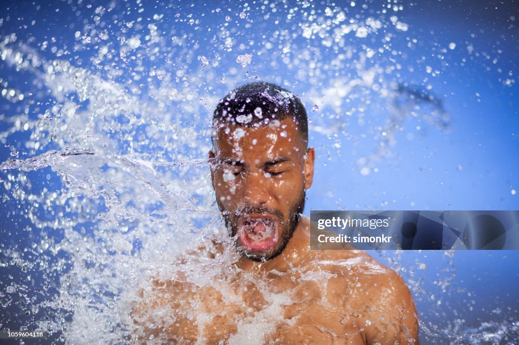 Bryan Splashed Man Being Splashed With Water High-Res Stock Photo - Getty Images