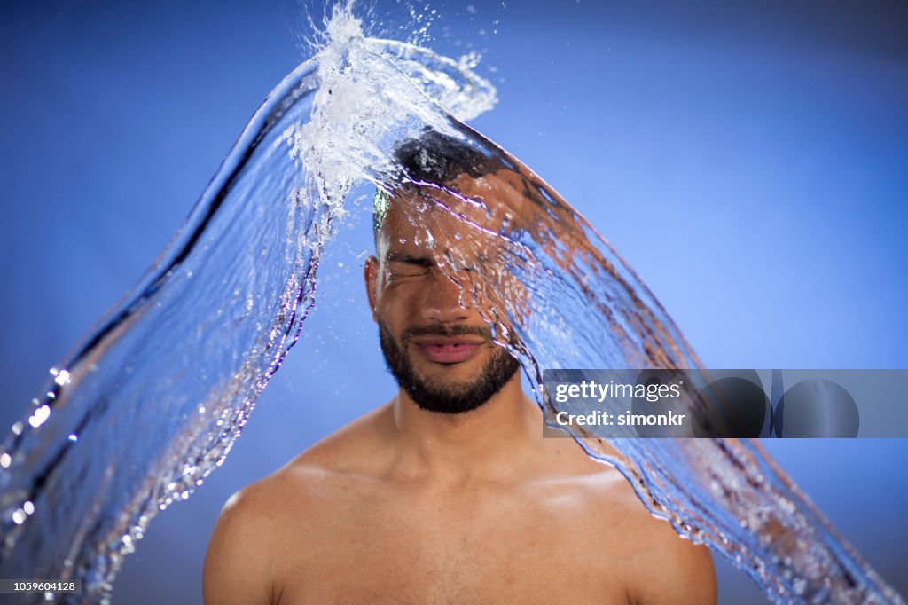 Splashed People Man Being Splashed With Water High-Res Stock Photo - Getty Images