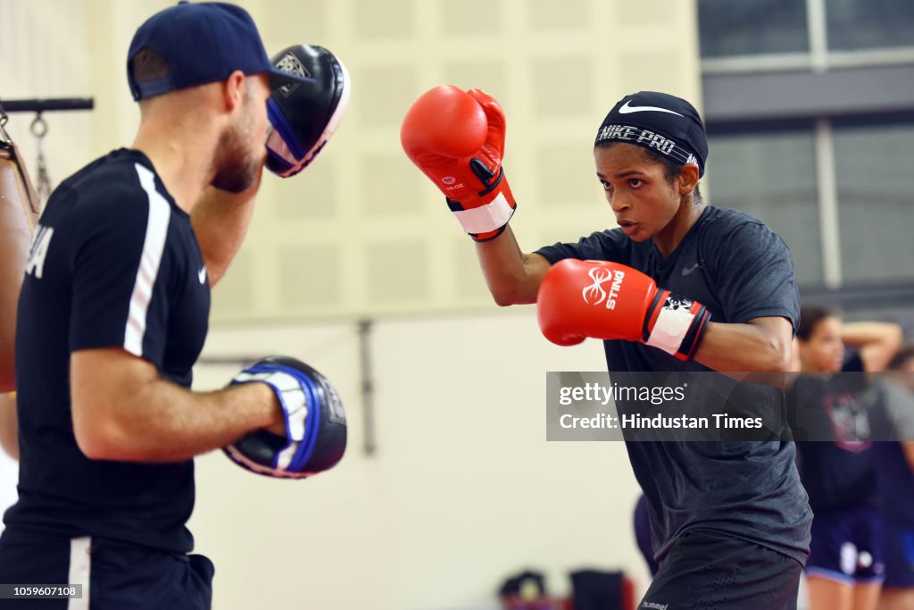 Practice Session For The Upcoming 'AIBA Women's World Boxing Championships 2018