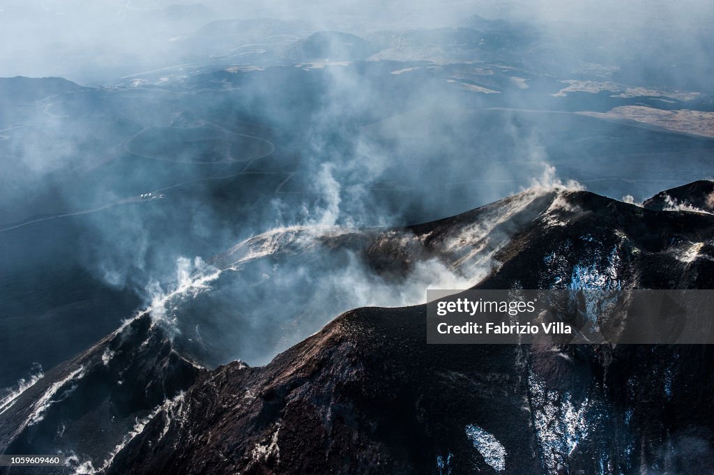 Mount Etna Volcano Monitored By The SAGF