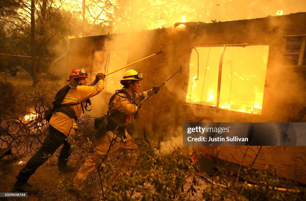 Rapidly-Spreading Wildfire In California's Butte County Prompts Evacuations