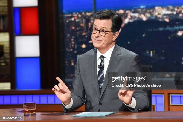 The Late Show with Stephen Colbert during Tuesday's November 6, 2018 live show.